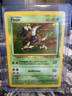 PoKeMoN POKEMON CARD Pinsir JUNGLE SET RARE HOLO 9/64 - Image 3