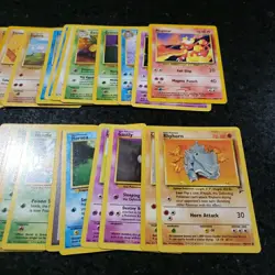 WOTC Pokemon Base Set Card Lot 100+ LP-HP Vintage • Actual Cards Shown - Image 3