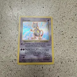Base Set Shadowless Lot of 5 Cards Mewtwo Gyarados Chansey Ninetails Hitmonchan - Image 5