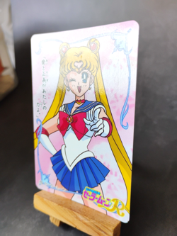 Sailor Moon - 15 - Sailor Moon R - Vintage 1993 Banpresto Carddass Card - Image 2