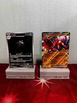 Pokemon TCG 2 Card Lot Palafin 225/091 Paldean Fates & Koraidon EX Black Star - Image 1