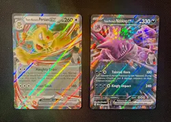 Persian & Nidoking - Pokemon TCG - 2 Card Lot (Team Rocket Stamped EX Holo) - Image 1