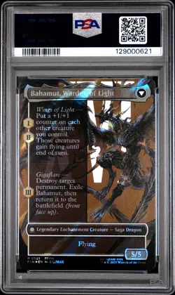 2025 MTG FINAL FANTASY BAHAMUT, WARDEN OF LIGHT/DION, BAHAMUT'S DOMINANT PSA 10 - Image 2