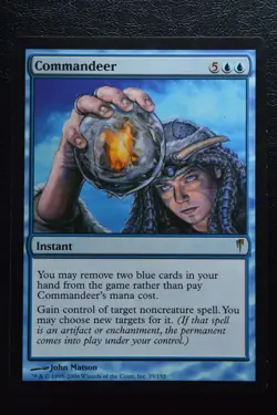 Magic The Gathering MTG COMMANDEER Coldsnap LP Lightly Played - Image 1