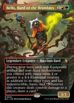 Bello, Bard of the Brambles [Bloomburrow Commander] NM Foil- MTG - Image 1