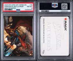 2025 MTG MARVELS SPIDER-MAN ART SERIES GOLD STAMPED HOBGOBLIN, MNTLD MRDR PSA 8 - Image 3