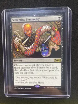 Scheming Symmetry - Core Set 2020 MTG Magic - Near Mint - Rare Sorcery - Image 1