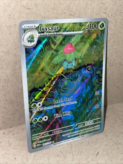 Ivysaur Illustration Rare NM 167/165 Scarlet & Violet 151 Pokemon Card English - Image 2