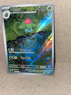 Ivysaur Illustration Rare NM 167/165 Scarlet & Violet 151 Pokemon Card English - Image 3