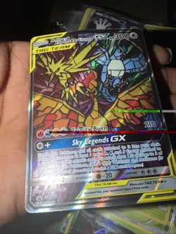 Pokemon TCG Hidden Fates Promo Holo Card Moltres, Zapdos, Articuno GX SM210 - Image 3