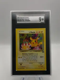 Birthday Pikachu #24 - 2000 Pokemon Black Star Promo WotC - Holo - SGC 9 (Mint) - Image 1