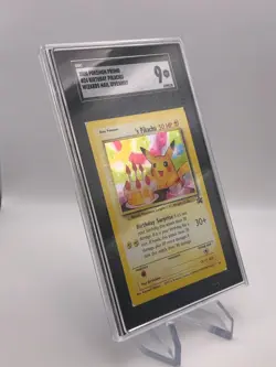 Birthday Pikachu #24 - 2000 Pokemon Black Star Promo WotC - Holo - SGC 9 (Mint) - Image 3