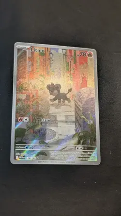 Litleo 139/132 Illustration Rare Pokemon Mega Evolution Full Art Holo Pack Fresh - Image 2