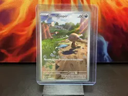 2025 Pokemon TGC Paldean Wooper 102 PFL Illustration Rare NM Pack Fresh 🐦‍🔥 - Image 1