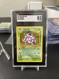 1999 Pokemon Base Set Nidoking Holo 11/102. SGC8 - Image 1