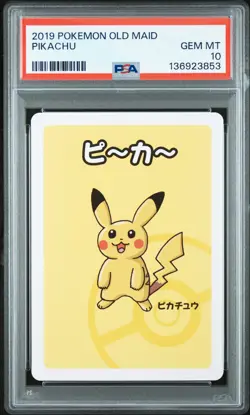 2019 POKEMON OLD MAID PIKACHU PSA 10 - Image 1