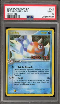 Pokemon Seaking EX Deoxys Reverse Holo Rare #24 PSA 9 Mint - Image 1