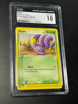 Ekans 2003 Sandstorm 64/100 CGC 10 Pokemon - Image 1