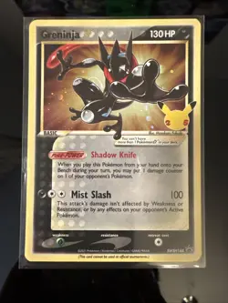 Greninja Gold Star Promo - SWSH144 Pokemon Holo Celebrations - Rare - Image 1