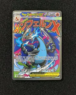 2025 Pokemon TCG English MEP EN Mega 023 Charizard X ex Black Star Promos IL65 - Image 1