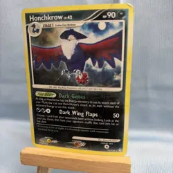 Pokemon TCG Honchkrow 10/123 Mysterious Treasures reverse Holo Rare 2007 - NM - Image 3