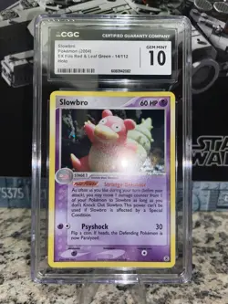 Slowbro Holo #14/112 Pokemon EX Fire Red & Leaf Green Rare - CGC 10 Gem Mint - Image 1