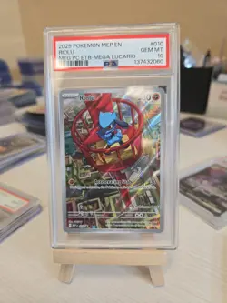 Riolu - 010 (Pokemon Center Exclusive) 010 Me: Mega Evolution Promo Holo PSA 10 - Image 1