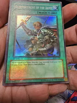 Reinforcement of the Army LOD-028 1st Edition Error Full Holo Bleed Misprint LP - Image 4