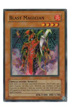 Yugioh- 1X Blast Magician - Super Rare - Unlimited - FET-EN020 - Near Mint - Image 1