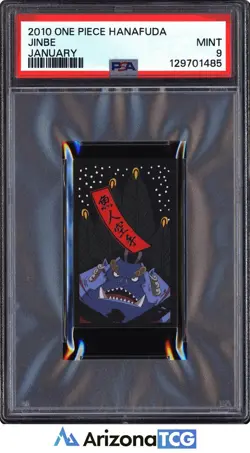One Piece 2010 Jinbe January One Piece Hanafuda Japanese PSA 9 - Image 1
