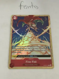 One Piece Fire Fist Promo Best Selection Vol 2 NM Ships Same Day - Image 1