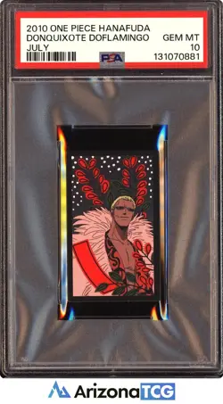 One Piece 2010 Donquixote Doflamingo July One Piece Hanafuda GEM MINT PSA 10 - Image 1