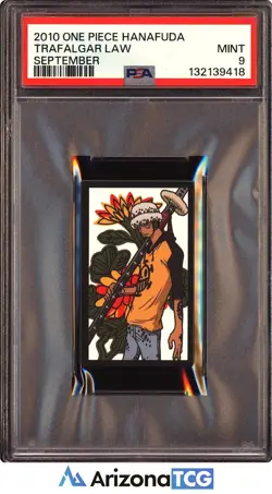 One Piece 2010 Trafalgar Law September One Piece Hanafuda PSA 9 - Image 1