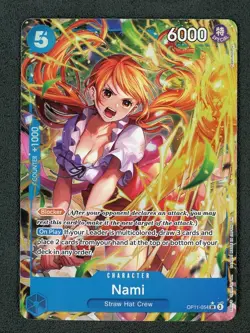 One Piece TCG Alt Art Nami A Fist Of Divine Speed One Piece OP11-054 - Image 1