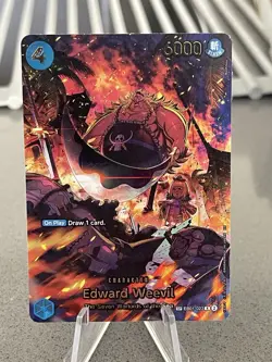 One Piece TCG Op-14 The Azure Sea’s Seven EB01-023 Edward Weevil SP English - Image 1
