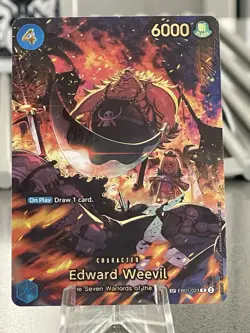 One Piece TCG Op-14 The Azure Sea’s Seven EB01-023 Edward Weevil SP English - Image 2