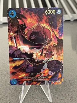 One Piece TCG Op-14 The Azure Sea’s Seven EB01-023 Edward Weevil SP English - Image 4