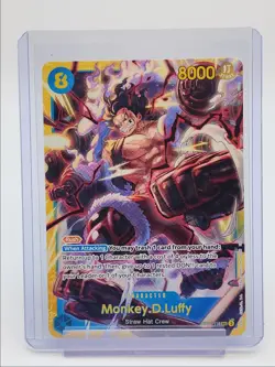 MONKEY D. LUFFY 2025 ONE PIECE FIST OF DIVINE SECRET RARE B #OP11-118 Q4490 - Image 1