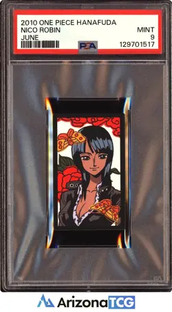 One Piece 2010 Nico Robin June One Piece Hanafuda PSA 9 - Image 1