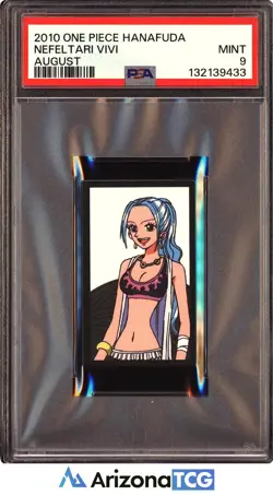 One Piece 2010 Nefeltari Vivi August One Piece Hanafuda PSA 9 - Image 1