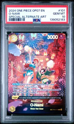 2024 One Piece O-Nami #101 Special Alt Op07-500 Years In The Future Art PSA 10 - Image 1