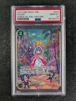 2023 One Piece SUGAR #OP04-024 Wings Of The Captain Borderless SR JPN PSA 10 - Image 1