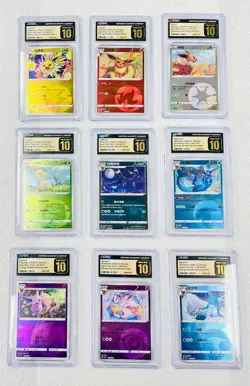 Pokemon CGC Pristine 10 Graded 9 Card Lot Gem Pack Energy Symbol w/ Umbreon - Image 1
