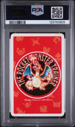 1996 POKEMON RED VERSION PLAYING CARDS ACE OF HEARTS #007 SQUIRTLE PSA 7 - Image 2