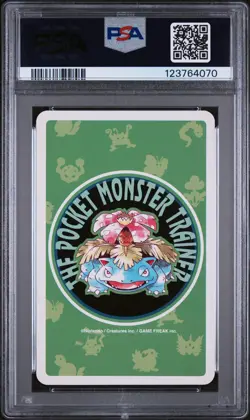 1996 POKEMON GREEN VERSION PLAYING CARDS QUEEN OF SPADES #052 MEOWTH PSA 10 - Image 2