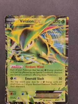 Virizion EX Plasma Blast Holo Ultra Rare Card 9/101 MP Pokemon Card - Image 1