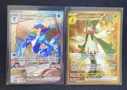 Pokemon Card Quaquaval ex 260/193 Paldea SIR Full Art + Meowscarada Ex 271 Gold - Image 1