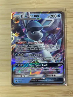 Glaceon GX SM147 - NM FULL ART BLACK STAR PROMO - 2018 Pokemon TCG Card - Image 1