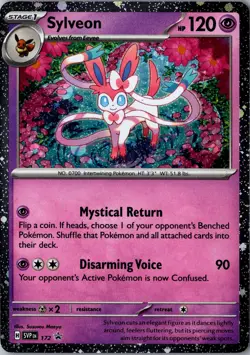 Sylveon - Cosmos Holo 172 Promo SV: Scarlet & Violet Promo Cards LP Pokemon Card - Image 1