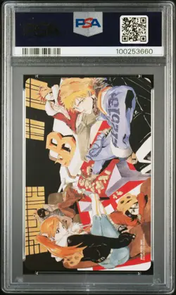 2006 JUMP FESTA BLEACH PLAYING CARDS 5 OF CLUBS RENJI ABARAI PSA 9 - Image 2